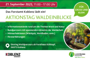 Flyer Aktionstag Waldeinblicke in Koblenz